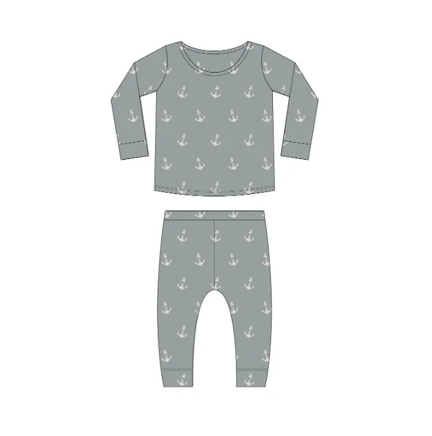 2-3 Years -Rylee   Cru New England Collection - Long Sleeve Summer Pajamas for Toddlers | Soft Organic Cotton