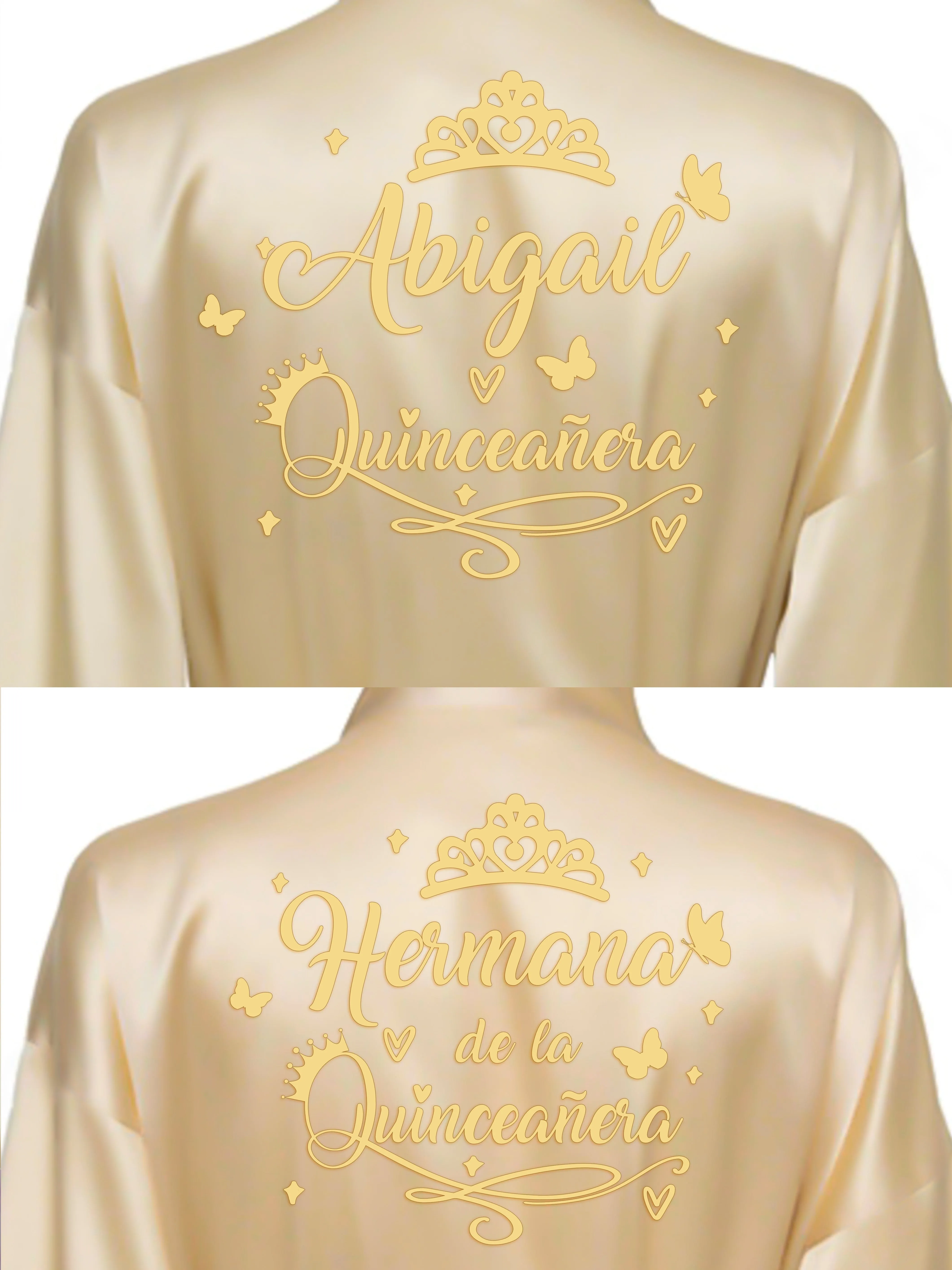 2 Batas quinceanera Gold