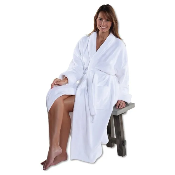 50" Super Soft Micro Fleece Shawl Collar Robe (Q646211)