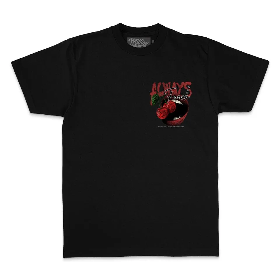 Always Fresh Cherries - Black T-Shirt