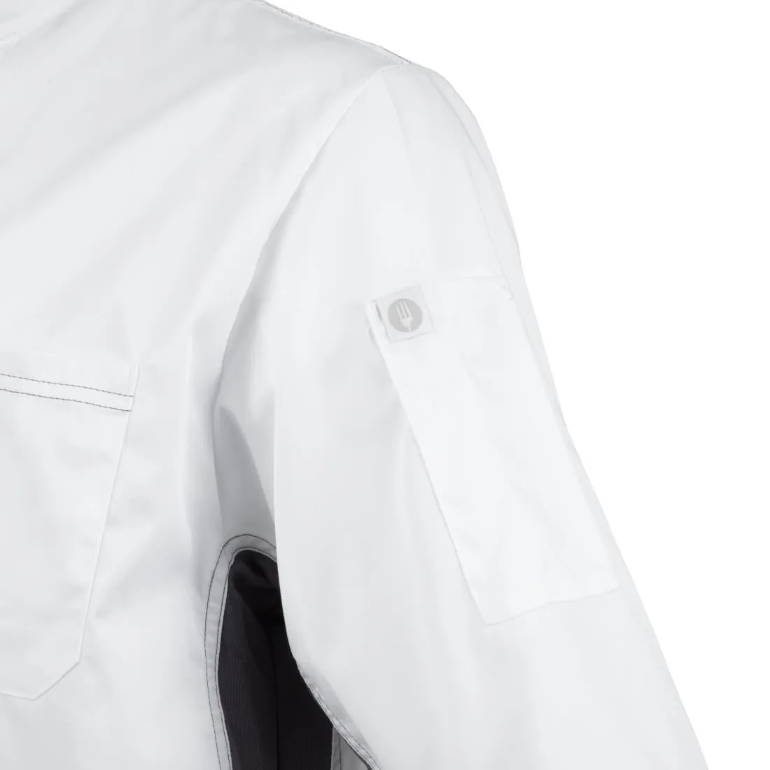 B205-M Chef Works Valais Signature Series Unisex Chefs Jacket White M