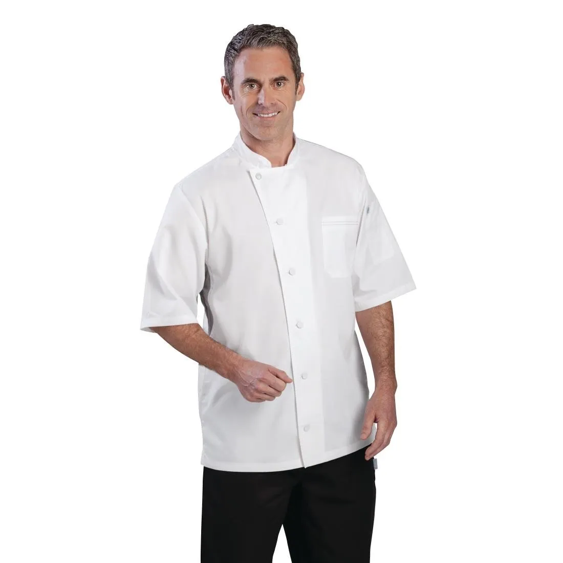 B205-XL Chef Works Valais Signature Series Unisex Chefs Jacket White XL