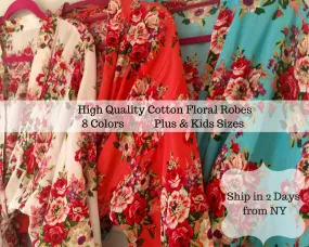 Bridesmaid Robes~Set of Bridesmaid Robes~Floral Bridesmaid Robes~Wedding Robes~Kimono Robe- Discount for Multi Order~Fast Shipping from NY