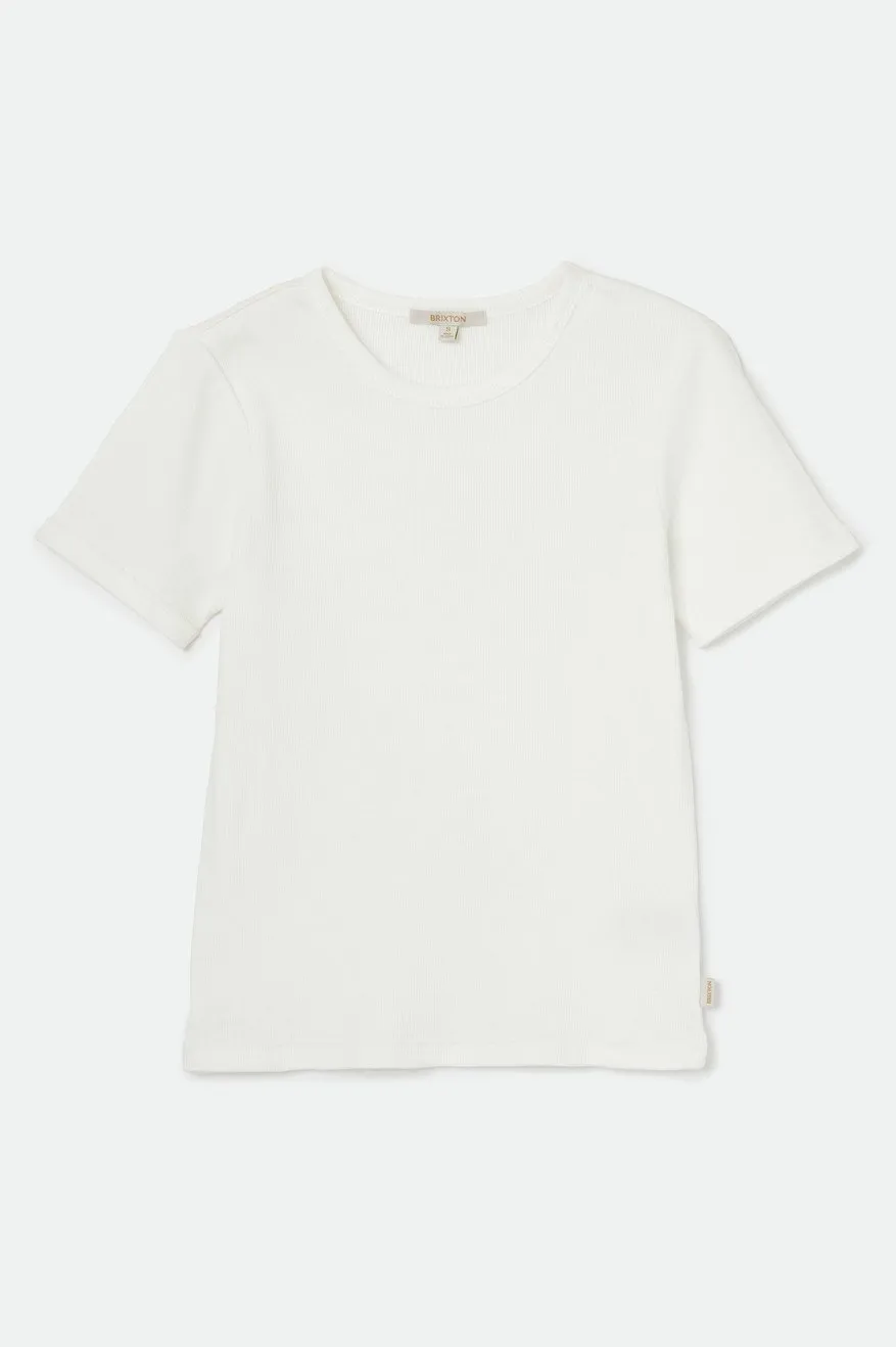 BRIXTON SAMANTHA S/S BABY TEE WHITE