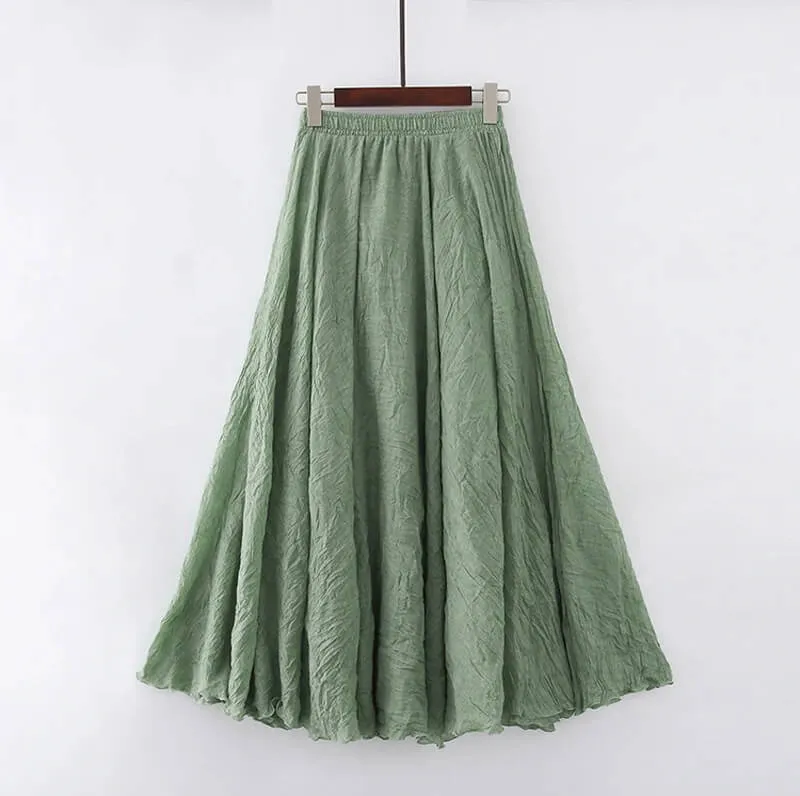 Caroline Linen Maxi Skirt