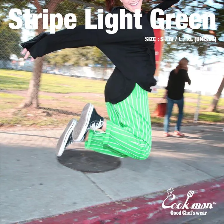 Cookman Chef Pants - Stripe : Light Green