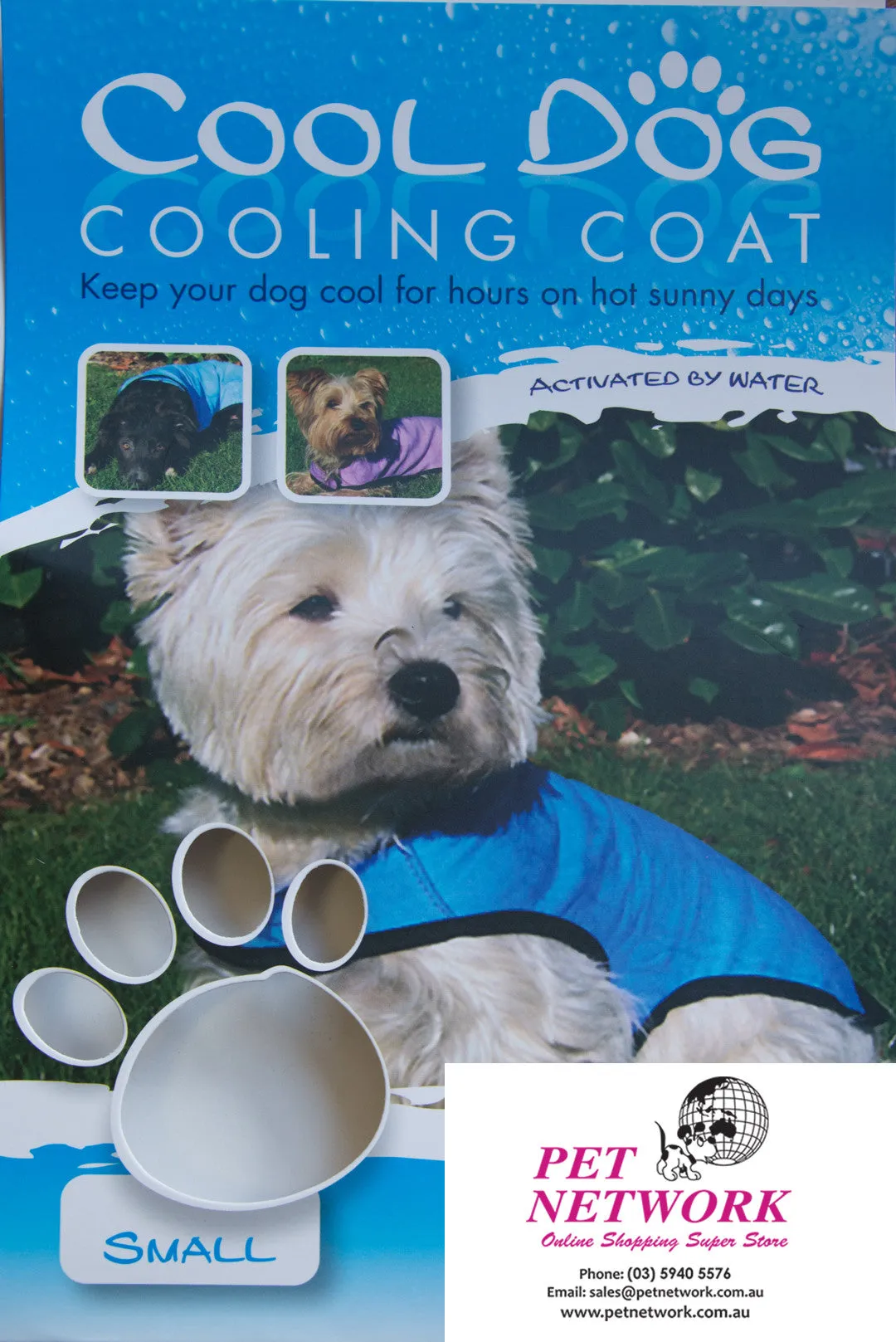 Cool Dog Cooling Coat – Assorted Colours and Sizes