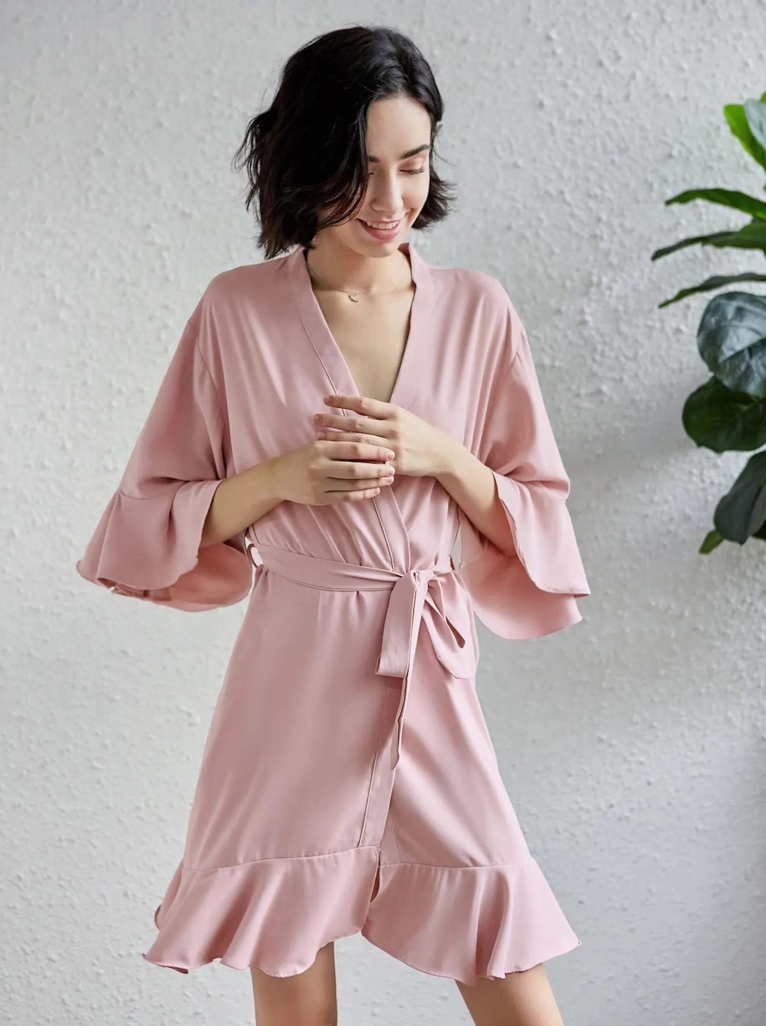 Cotton Ruffle Bridesmaid Robes