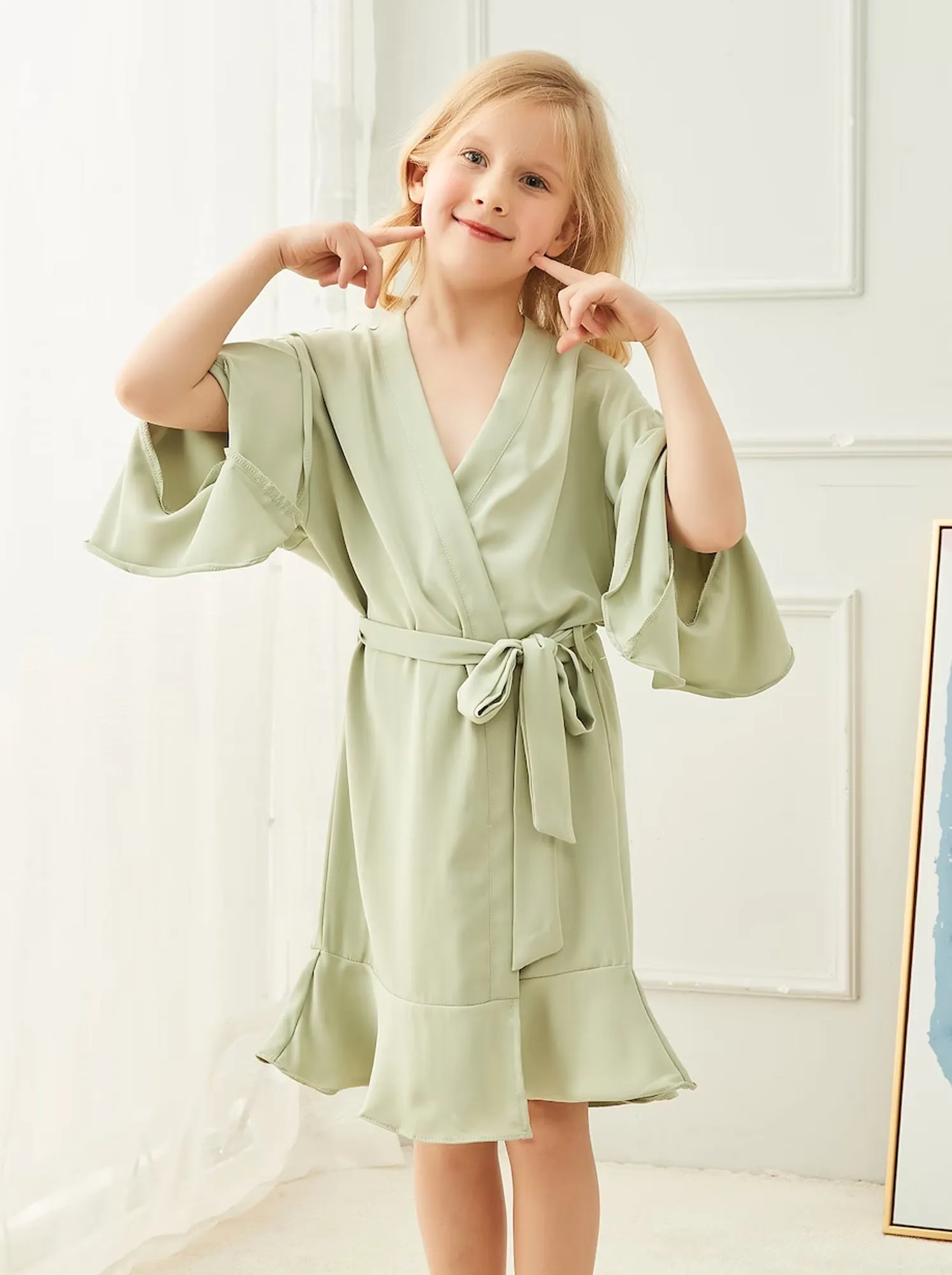 Cotton Ruffle Bridesmaid Robes