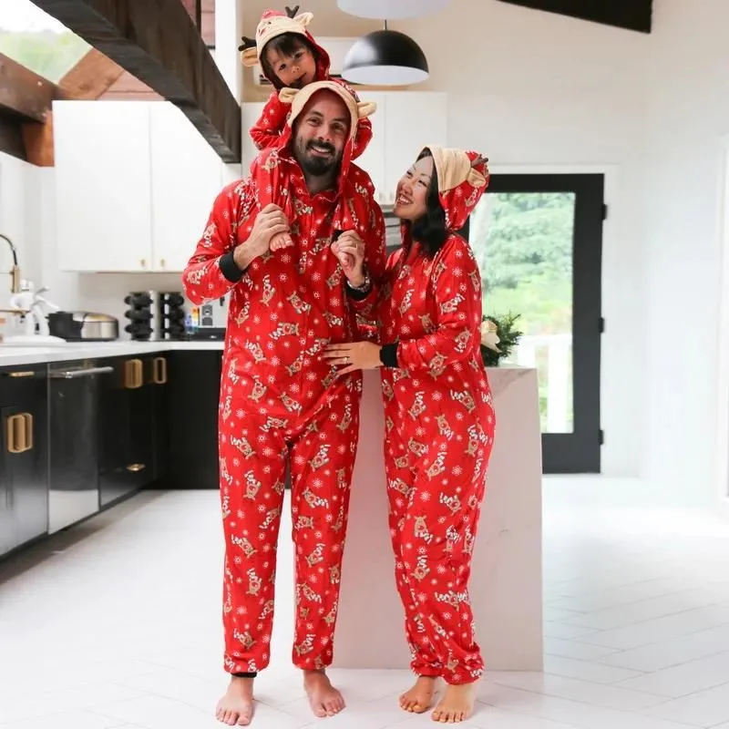 Family Look Jumpsuit Kigurumi Pajamas