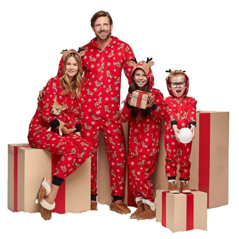 Family Look Jumpsuit Kigurumi Pajamas