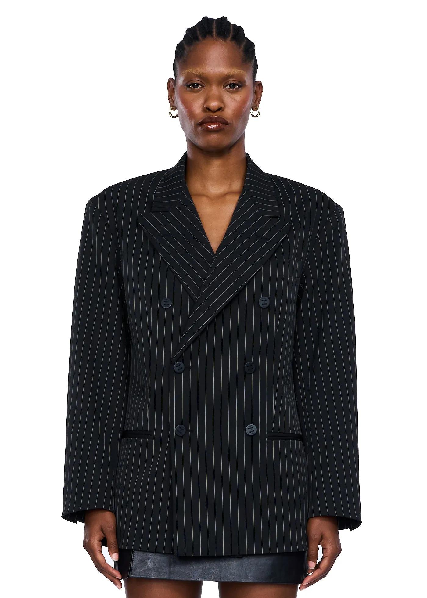 House of Sunny The Pinstripe Unisex Double-breasted Blazer