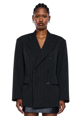 House of Sunny The Pinstripe Unisex Double-breasted Blazer