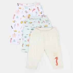 Infant Boys Cotton Pajama 3 Pcs Set Marine | Multi