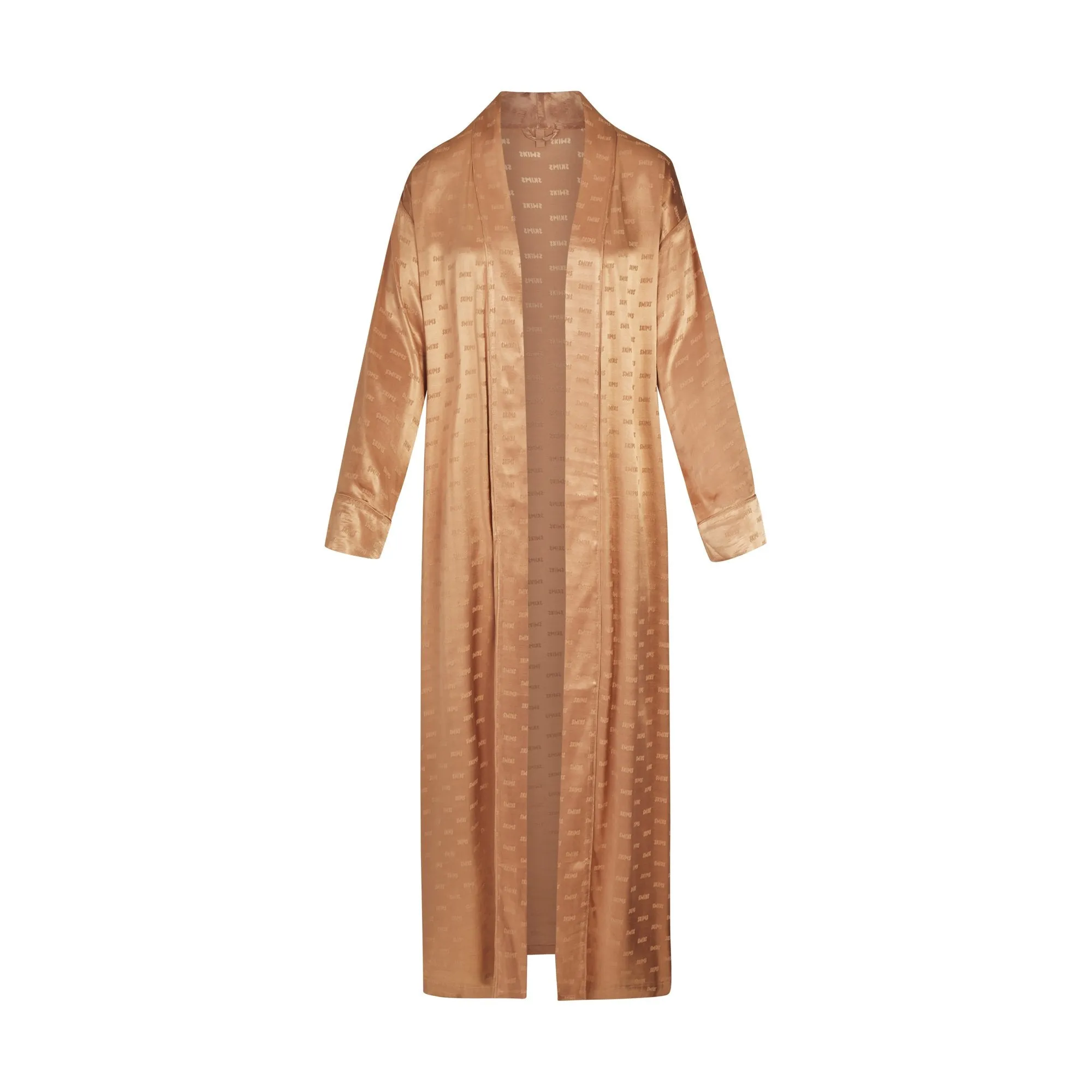 JACQUARD LONG ROBE | OCHRE