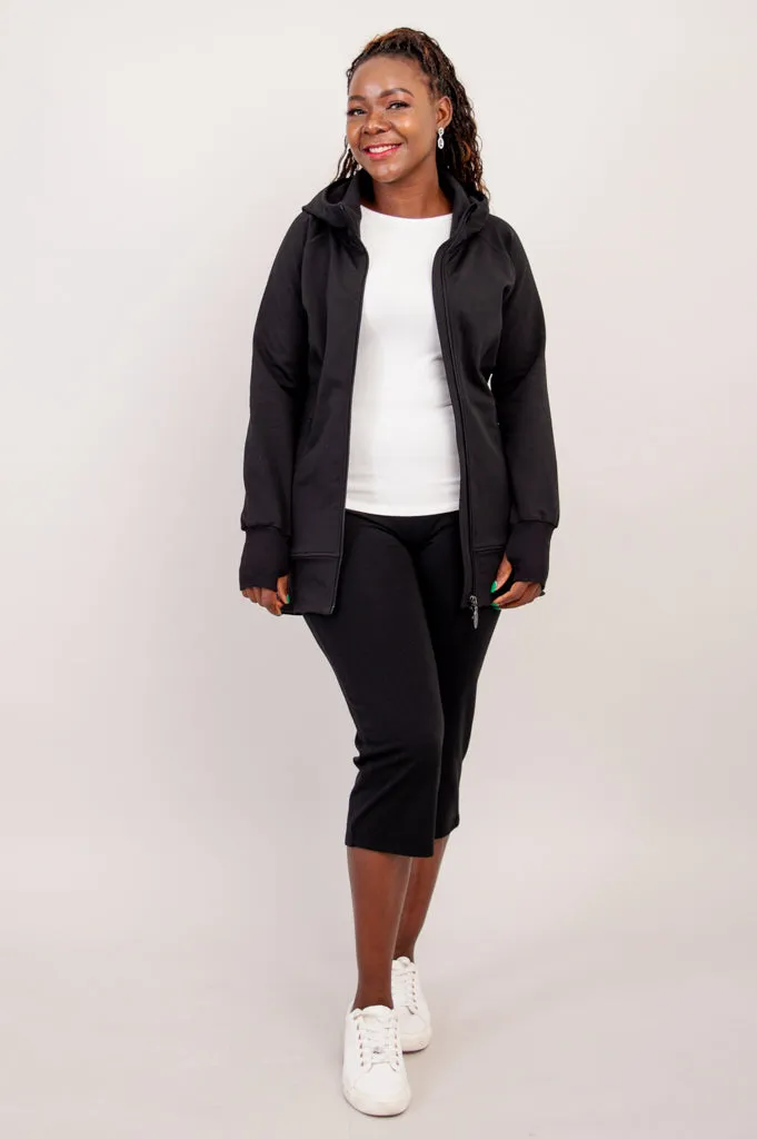 Kendra Jacket, Black, Cotton