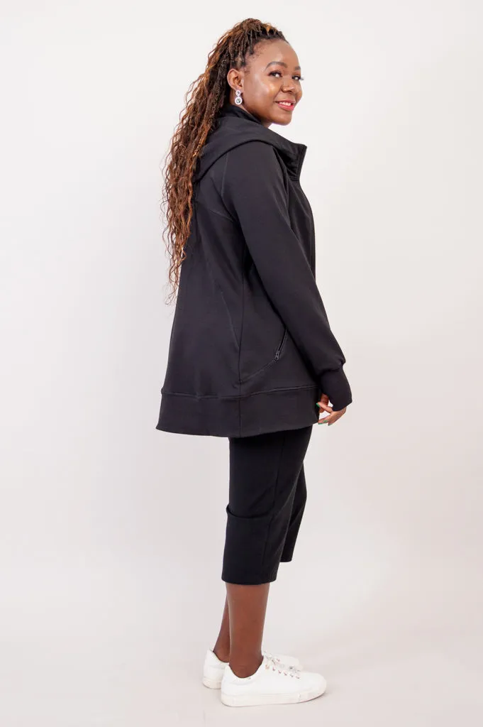 Kendra Jacket, Black, Cotton