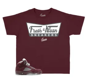 Kids - Burgundy 5 Fresh & Krispy Shirt