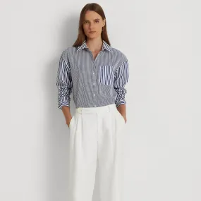 Lauren Ralph Lauren Striped Cotton Broadcloth Shirt