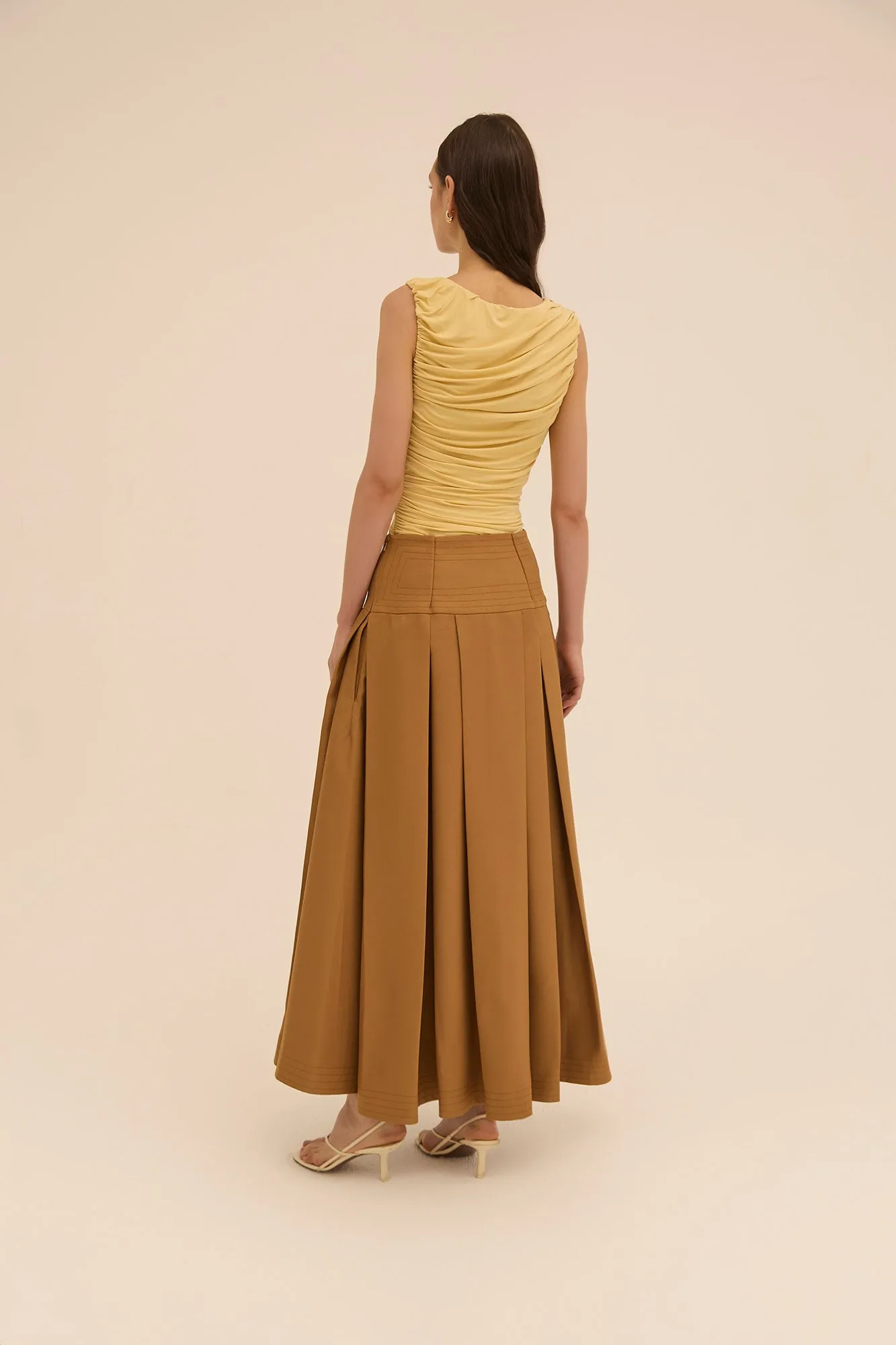 Layan Skirt in Brown