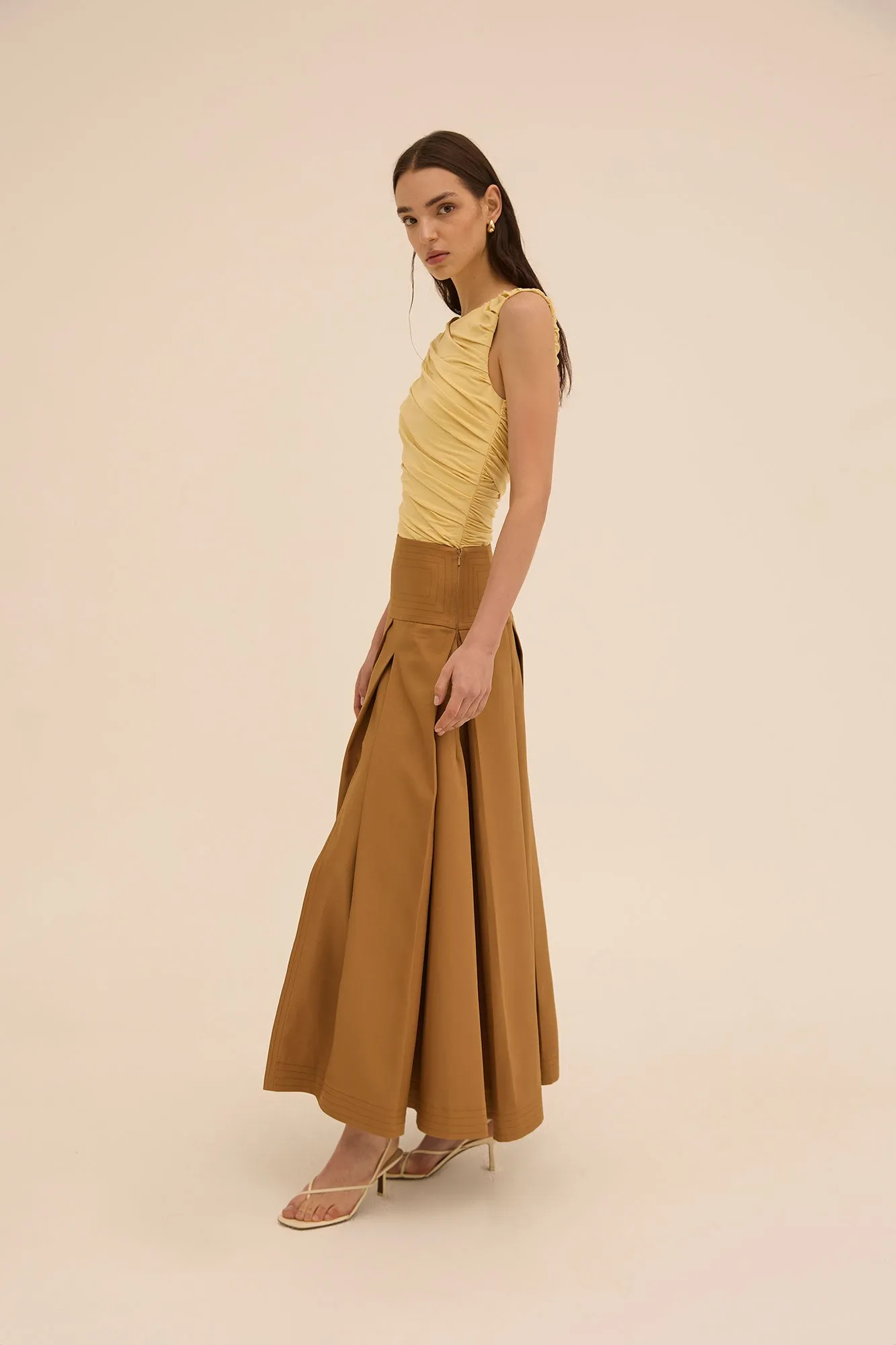 Layan Skirt in Brown