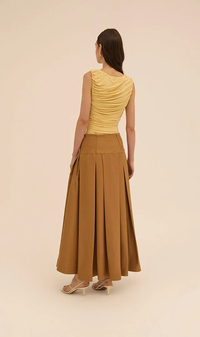 Layan Skirt in Brown