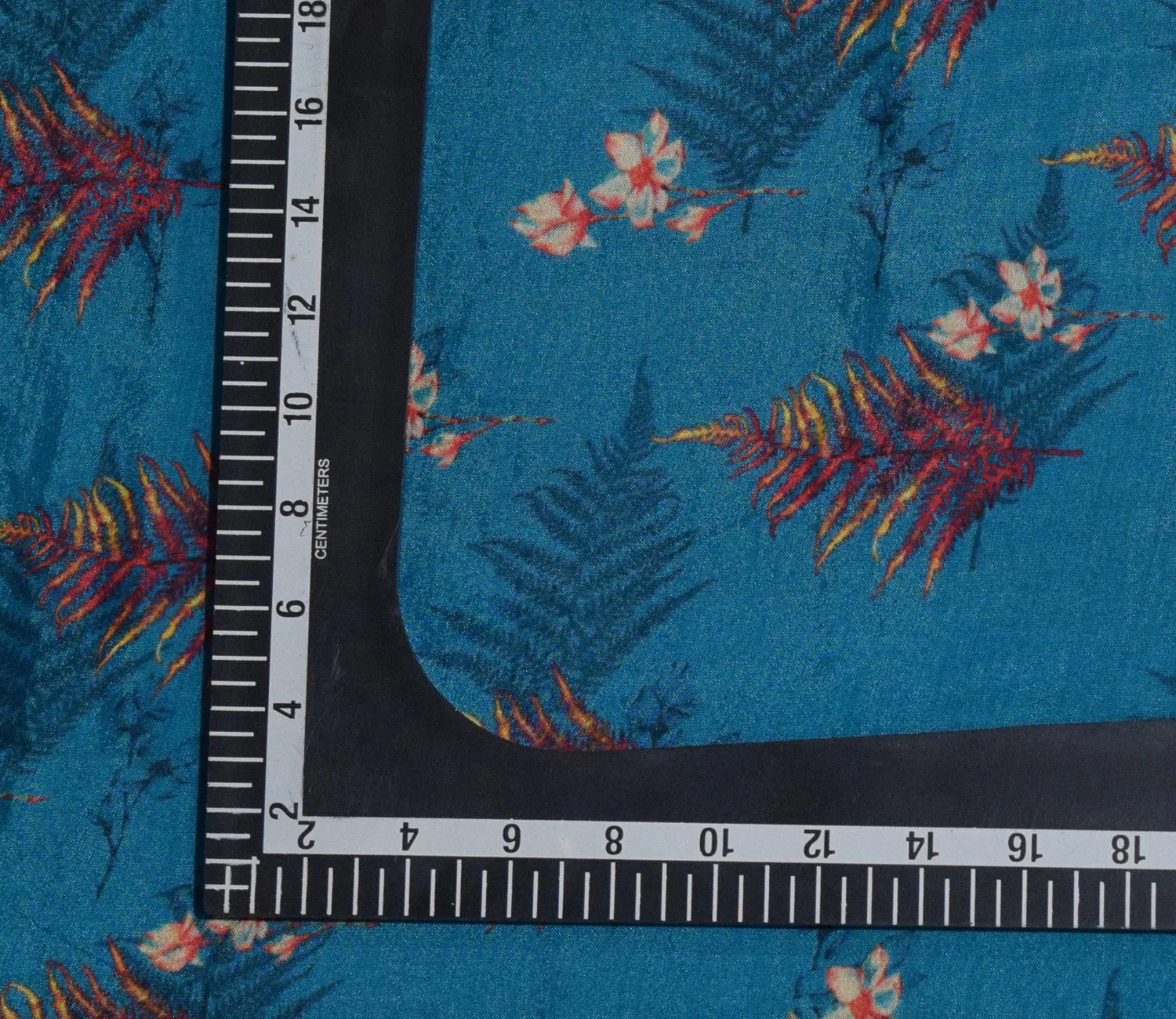 Leaf Digital Printed Muslin Fabric Available in Blue , Grey and Wine