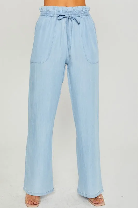 Lt.Blue Woven Bottom Pants