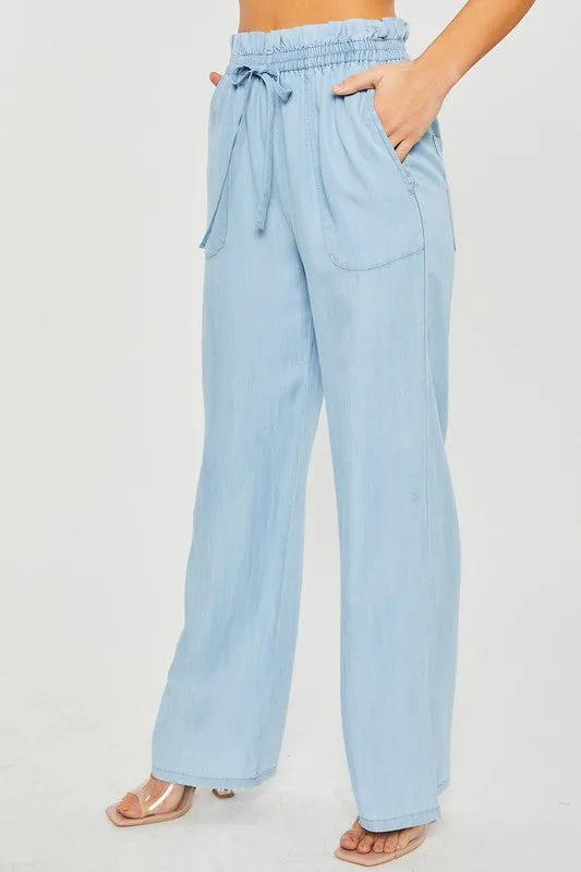 Lt.Blue Woven Bottom Pants