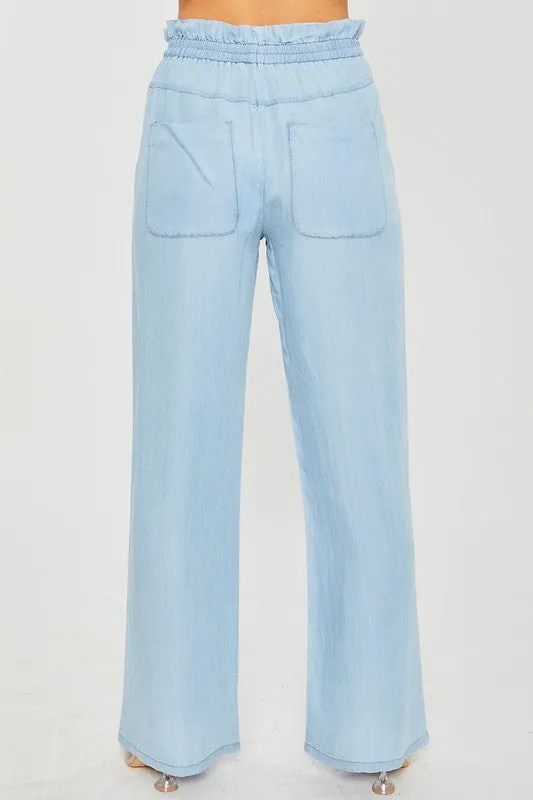 Lt.Blue Woven Bottom Pants