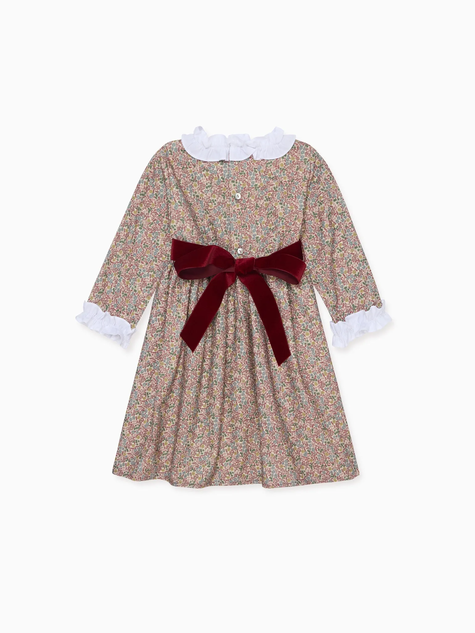 Mauve Floral Silas Girl Dress