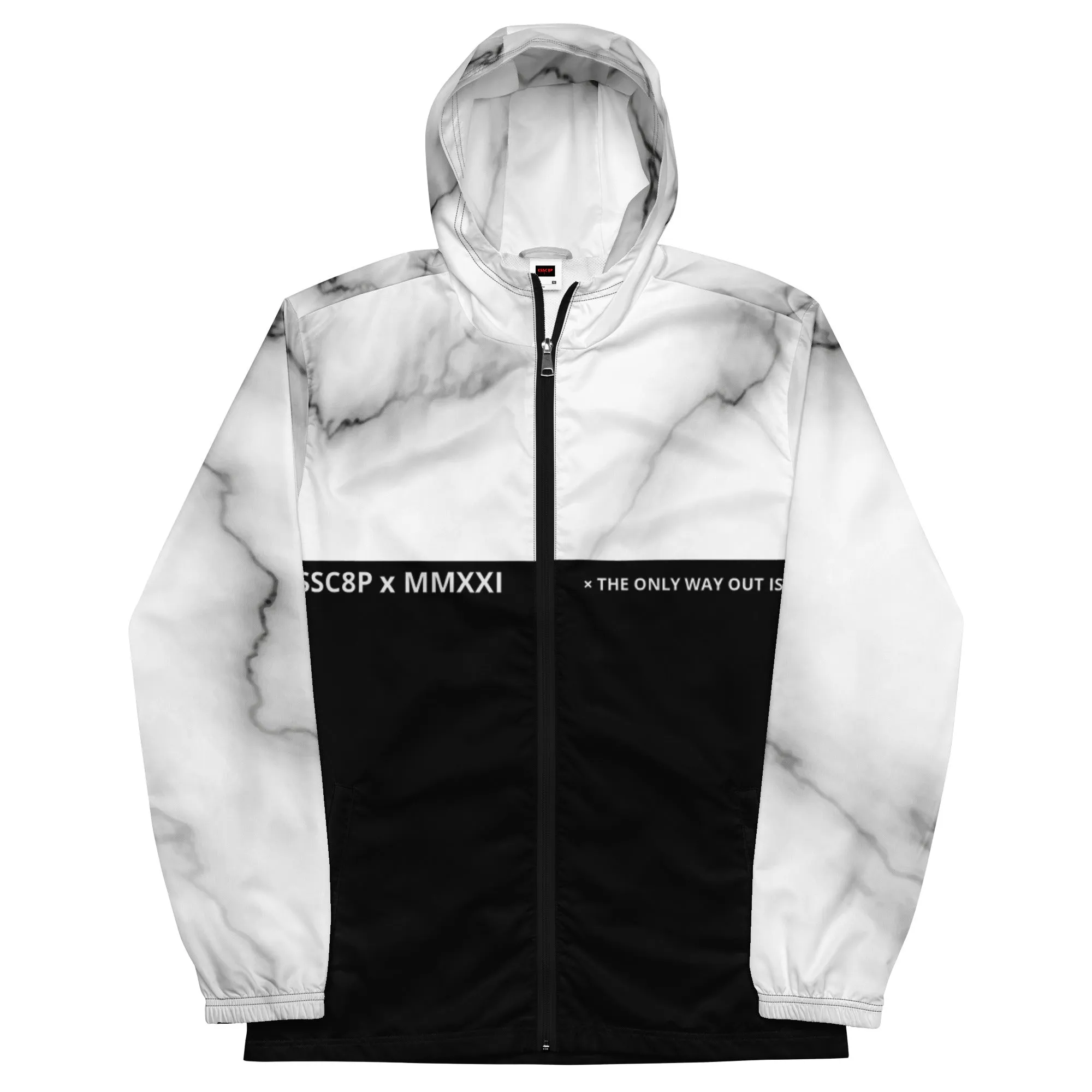 Men’s Marble Print Windbreaker