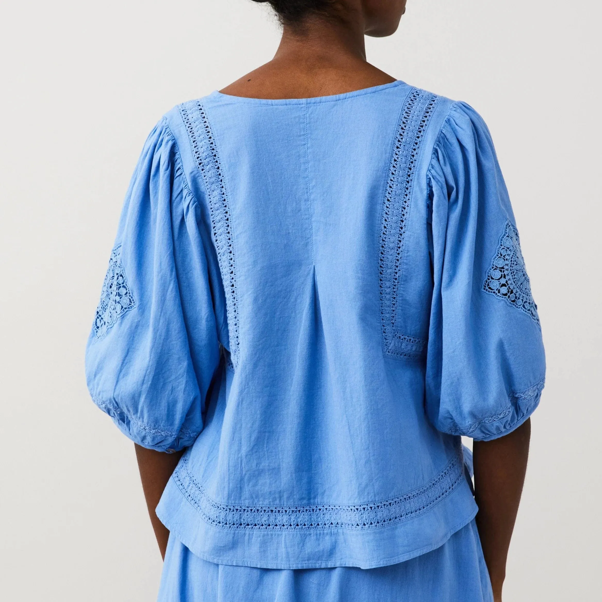 Odd Molly Zuri Blouse Sweet Blue