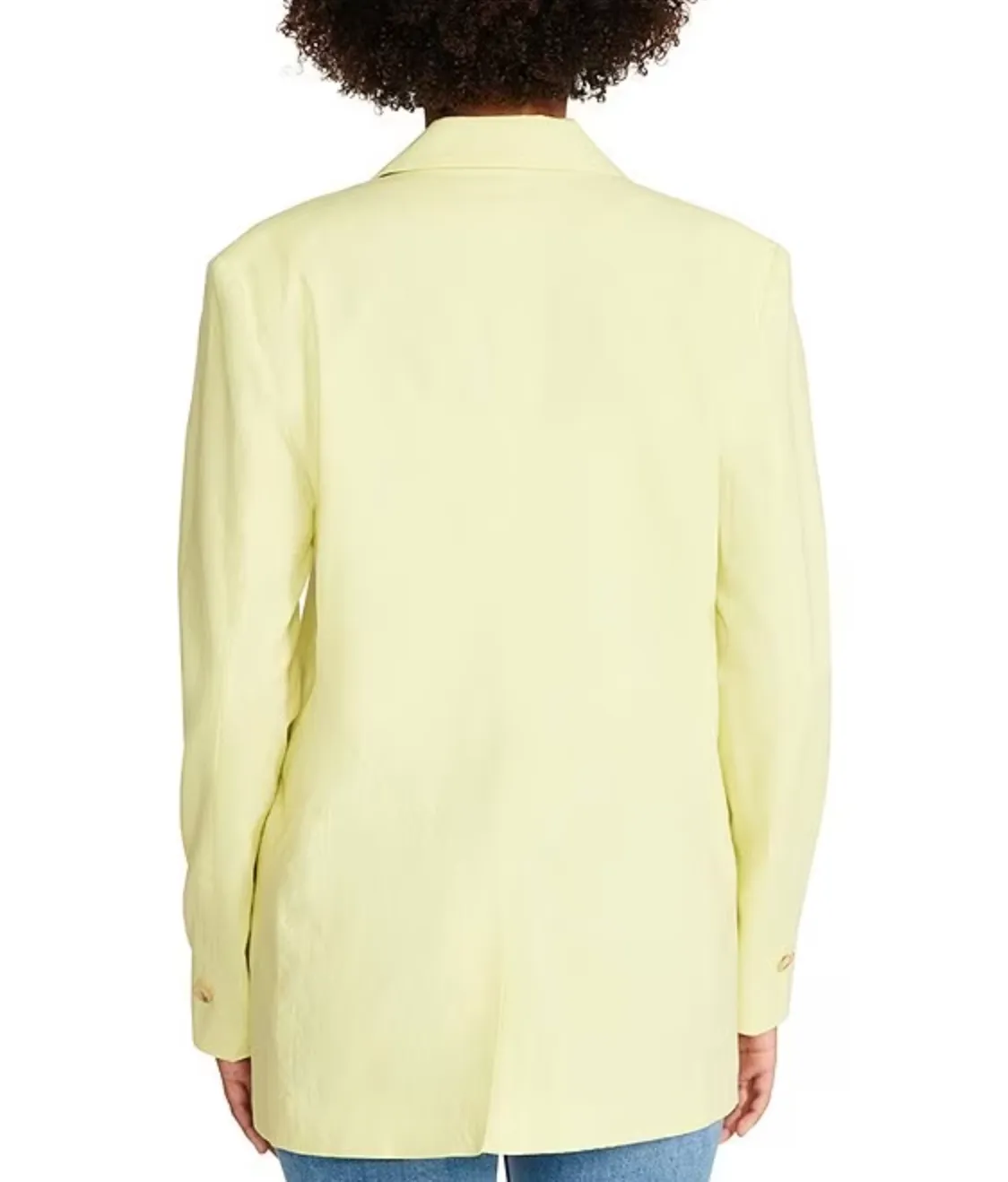 On The Edge Linen Blazer - Sunny Lime