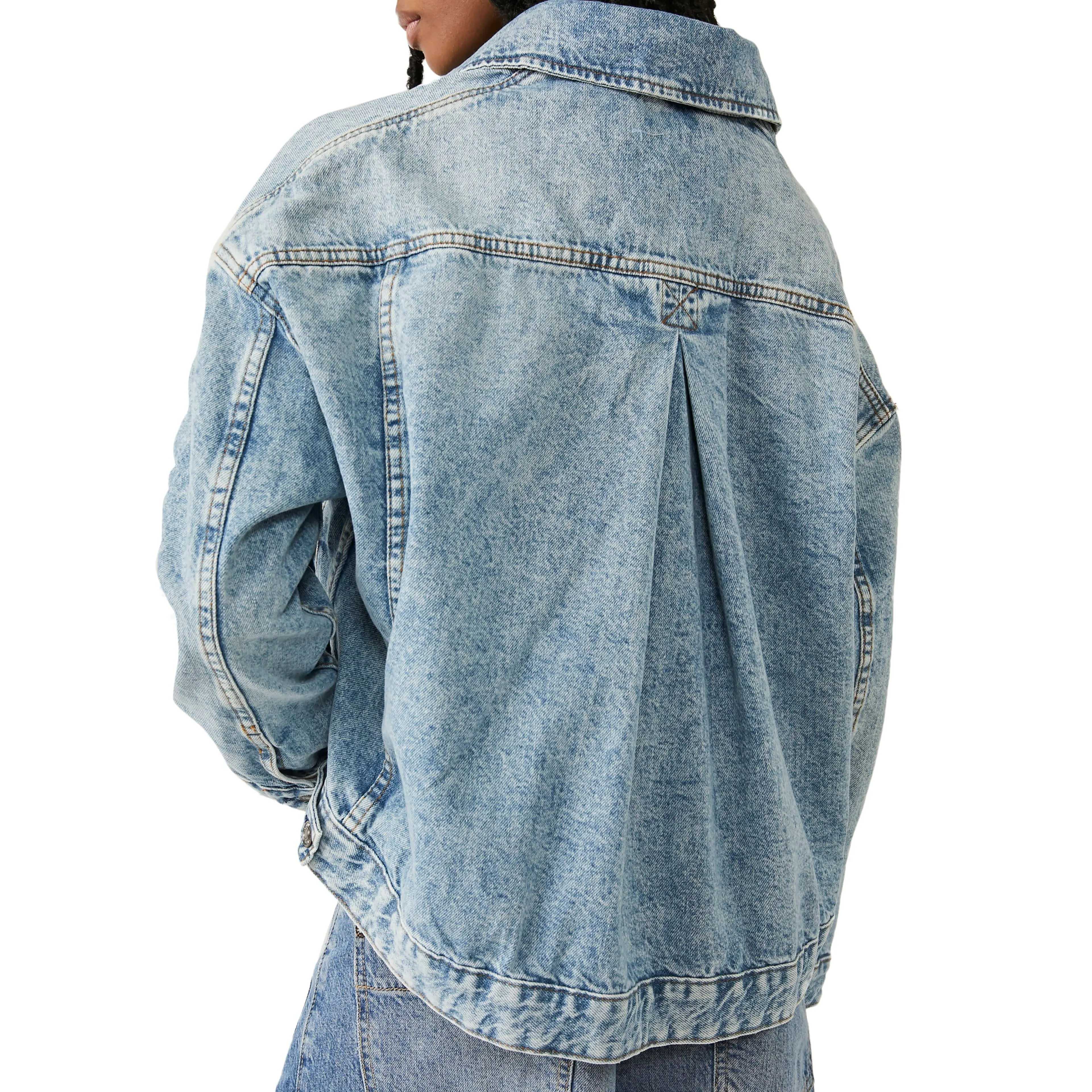 Opal Swing Denim Jacket Ocean Night