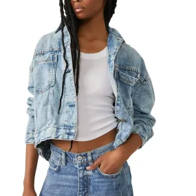 Opal Swing Denim Jacket Ocean Night