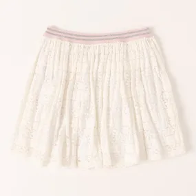 Pull On Lace Skirt