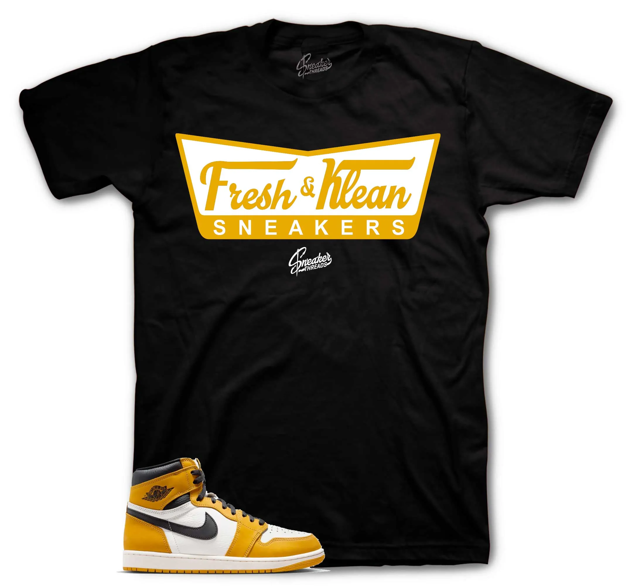 Retro 1 Yellow Ochre Fresh & Klean Shirt