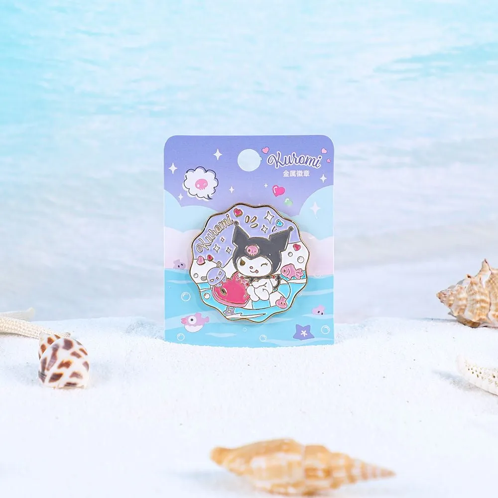 Sanrio Beach Fun Medal Pins