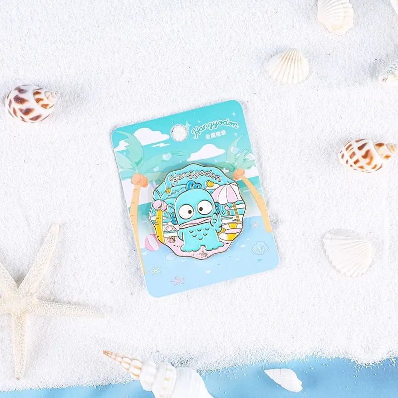 Sanrio Beach Fun Medal Pins