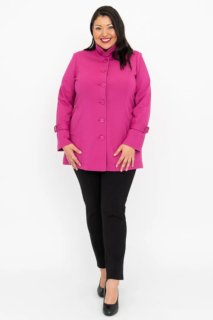 Tulip Jacket, Magenta, Modal