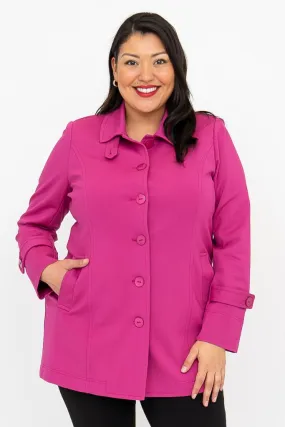 Tulip Jacket, Magenta, Modal