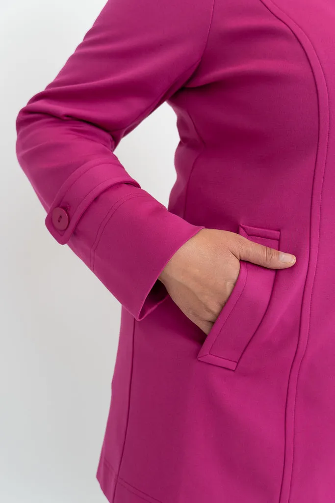 Tulip Jacket, Magenta, Modal