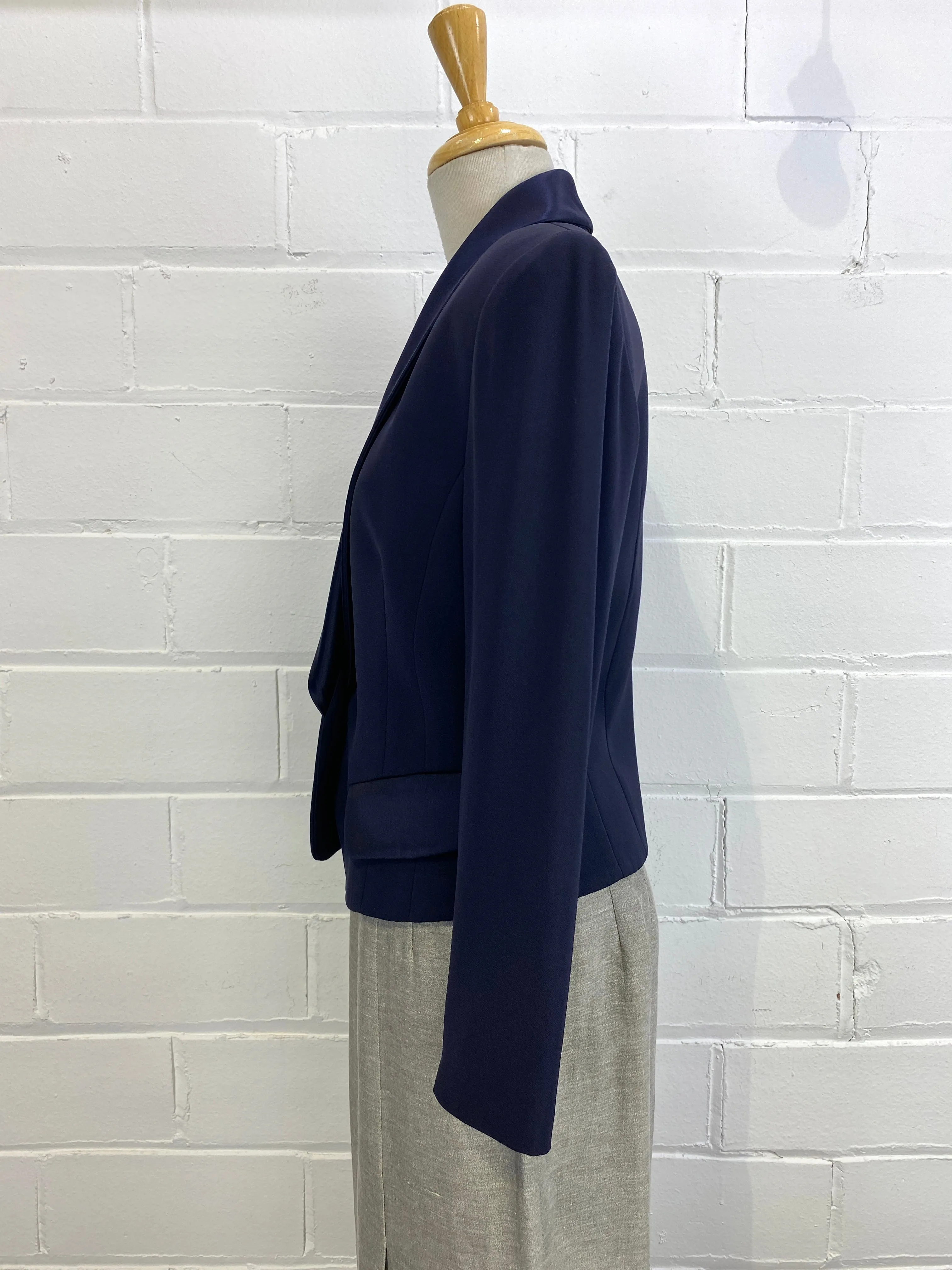 Vintage 1980s/90s Sunny Choi Navy Blazer, Small