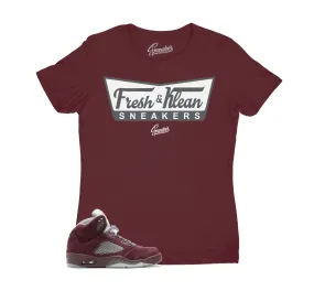 Womens - Burgundy 5 Fresh & Krispy Shirt