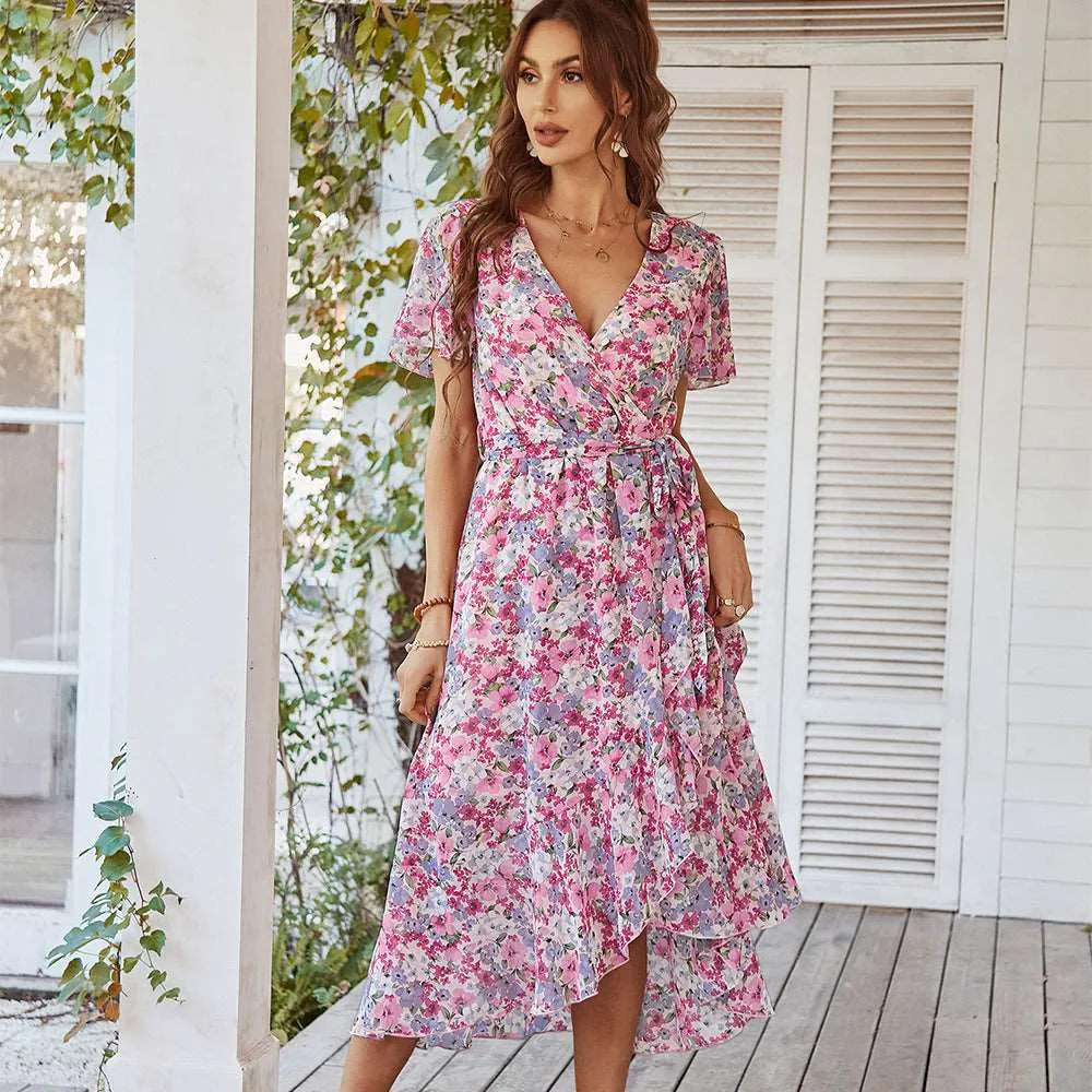 Women's Flowy Chiffon Summer Dress