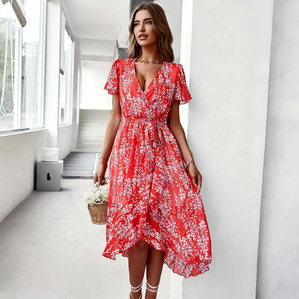 Women's Flowy Chiffon Summer Dress