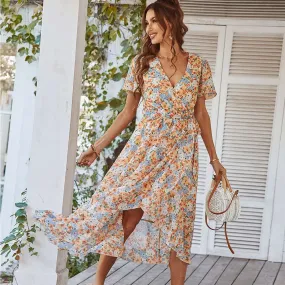 Women's Flowy Chiffon Summer Dress